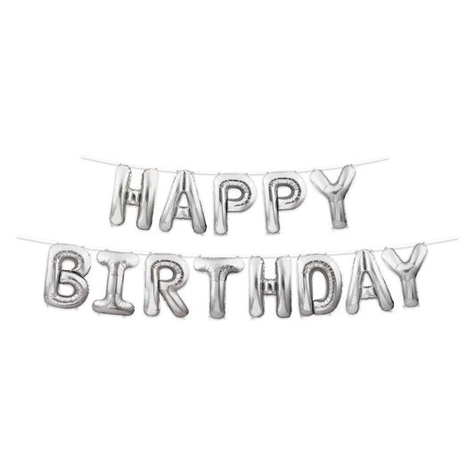 Happy Birthday Balloon Streamer - S