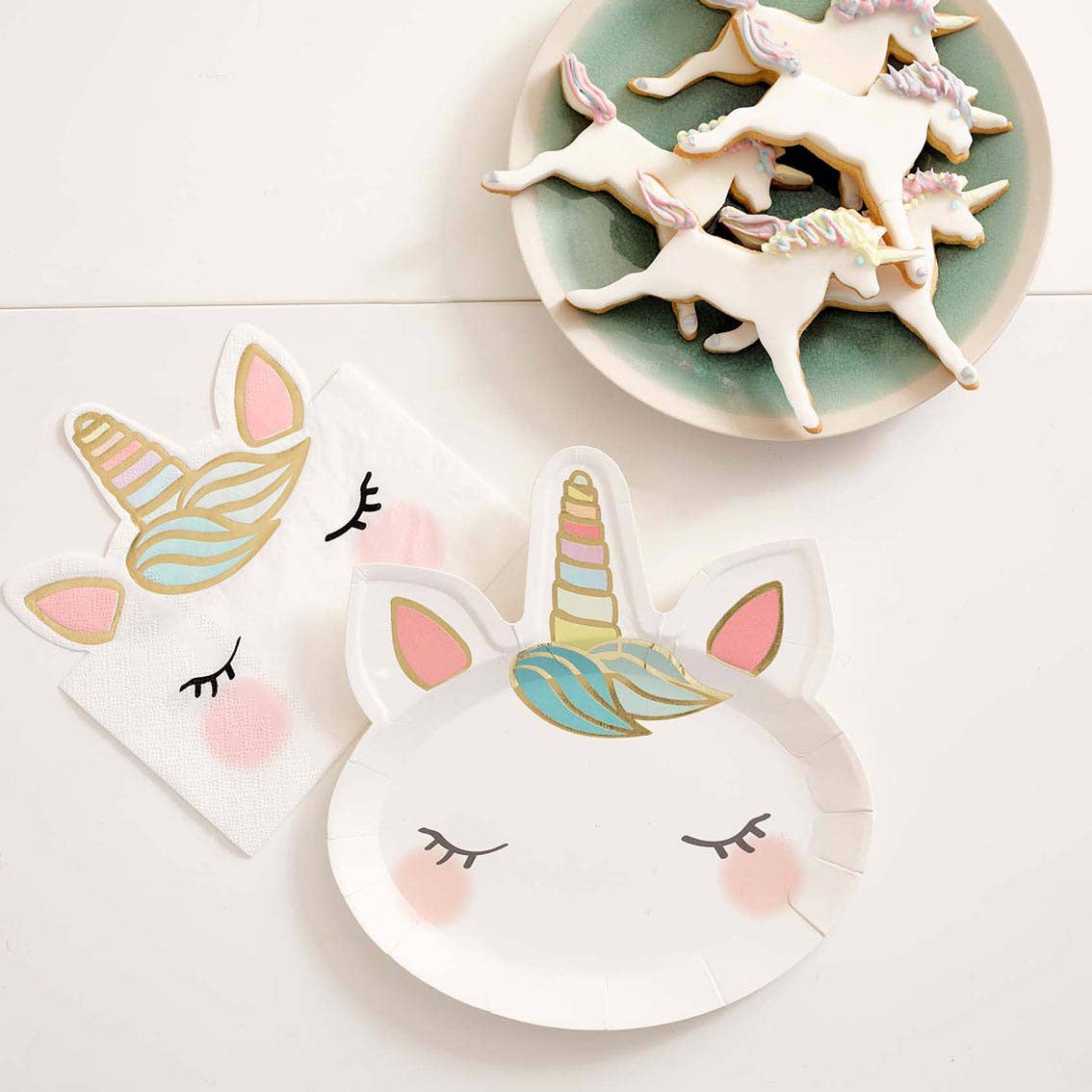 Shaped Unicorn Napkins | 20 Pack |