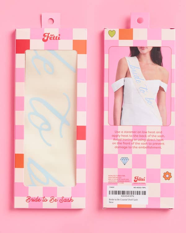 Bride To Be Sash - Something Blue Bridal Shower Bachelorette