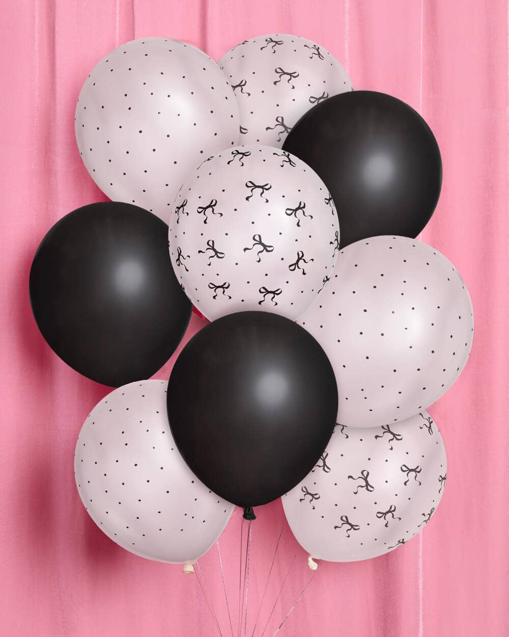 Black and White Polka Dot Balloons