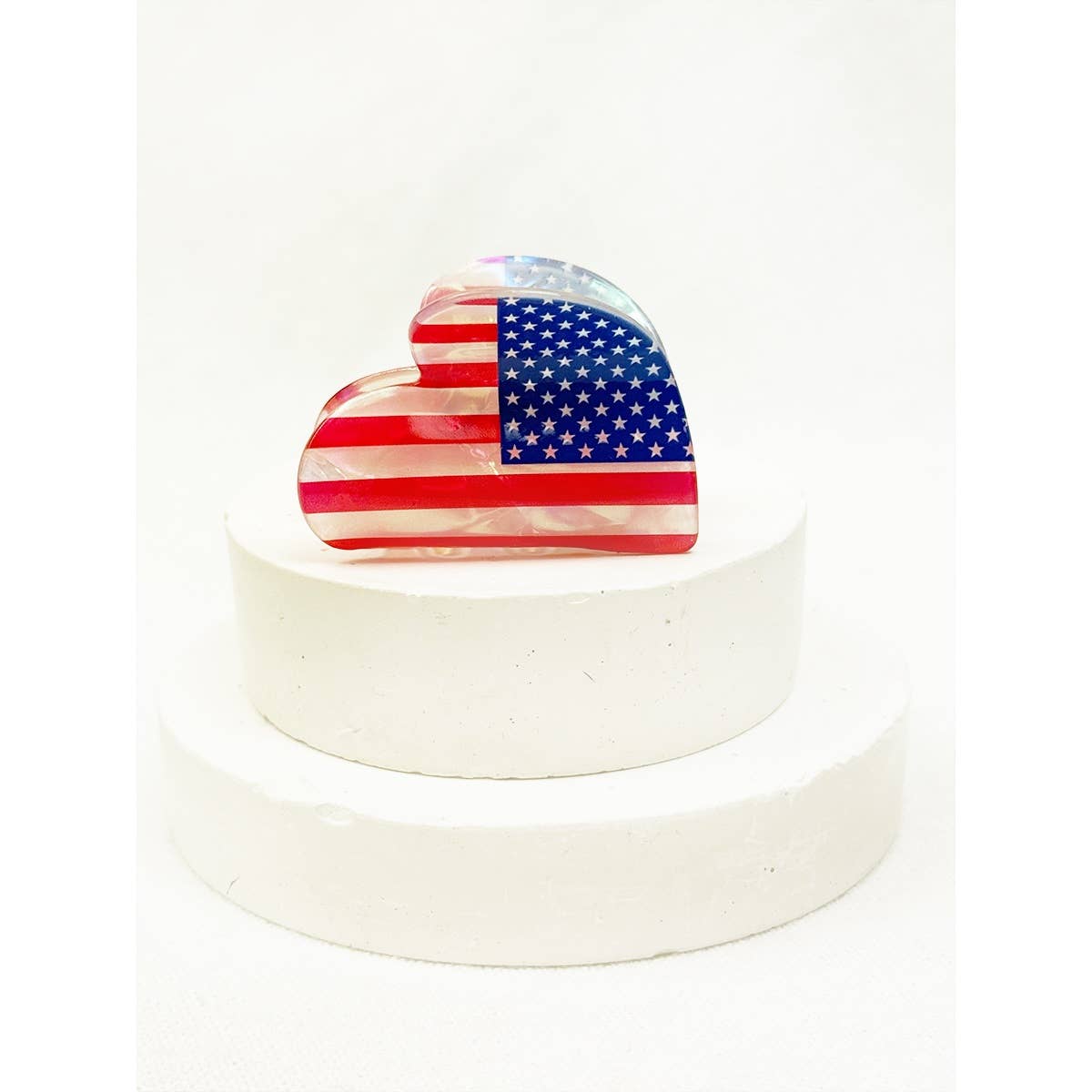 Mini 4th of July Hair Claw Clips
