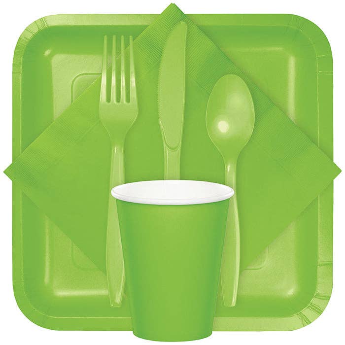 Fresh Lime Green Value Asstd Plastic Cutlery, 18/Pkg