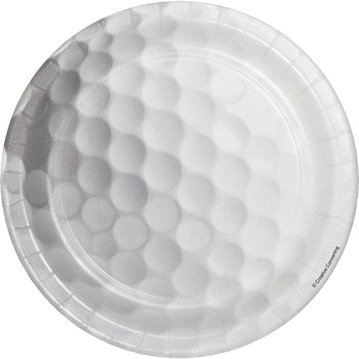 Golf Paper Dessert Plates, 8/Pkg