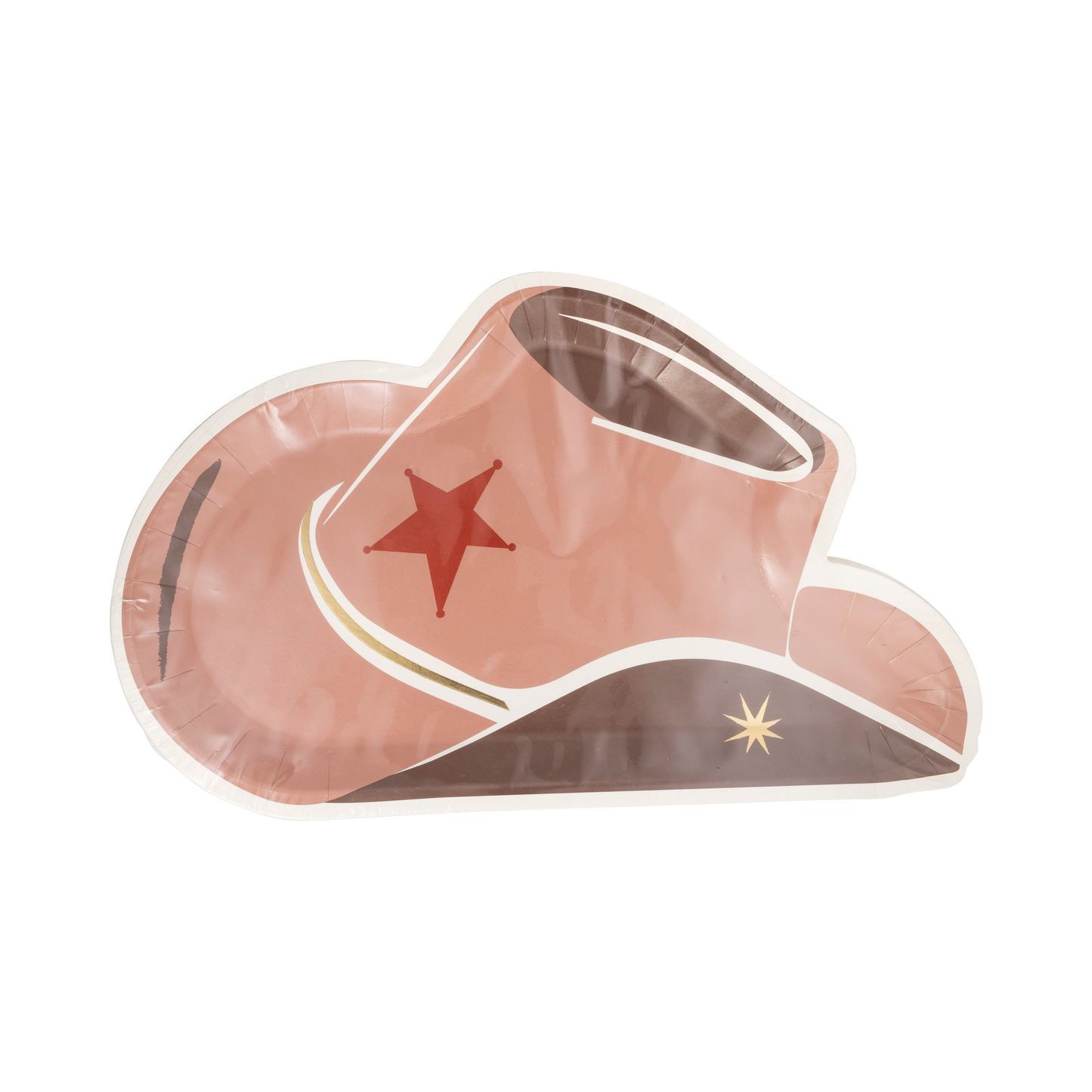 PLCTS40 - Cowboy Tan Hat Shaped Plate