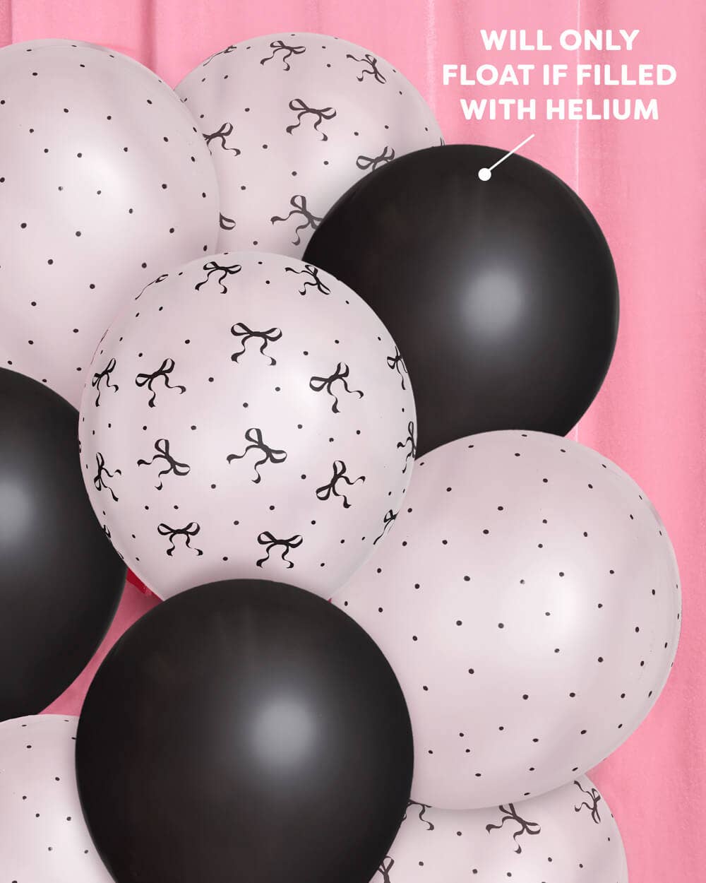 Black and White Polka Dot Balloons