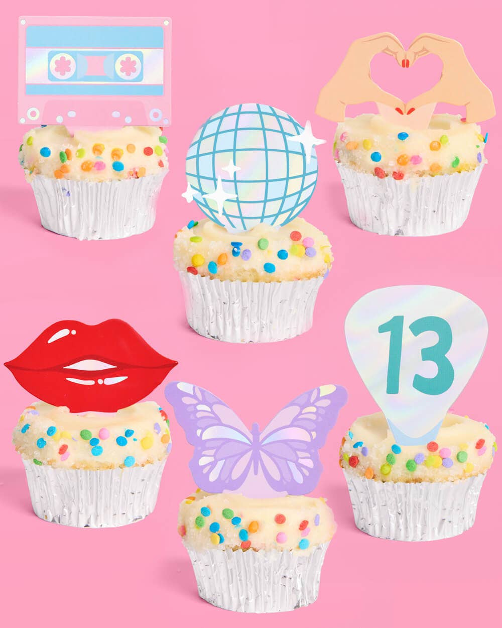 Eras Party Cupcake Toppers – 24 Count