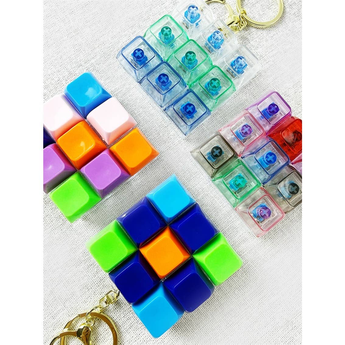 Satisfying Click Sound Keyboard Keychain Fidget Toy