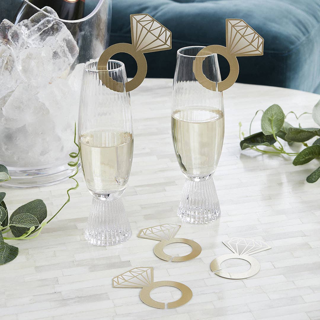 Ring Decoration for Glass 12 Pack