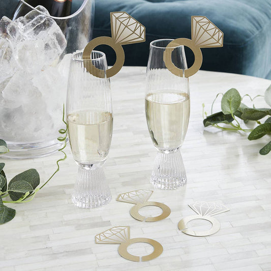 Ring Decoration for Glass 12 Pack