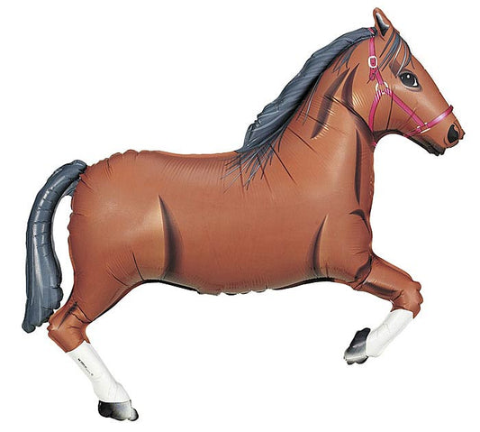 34"BROWN HORSE SHAPE