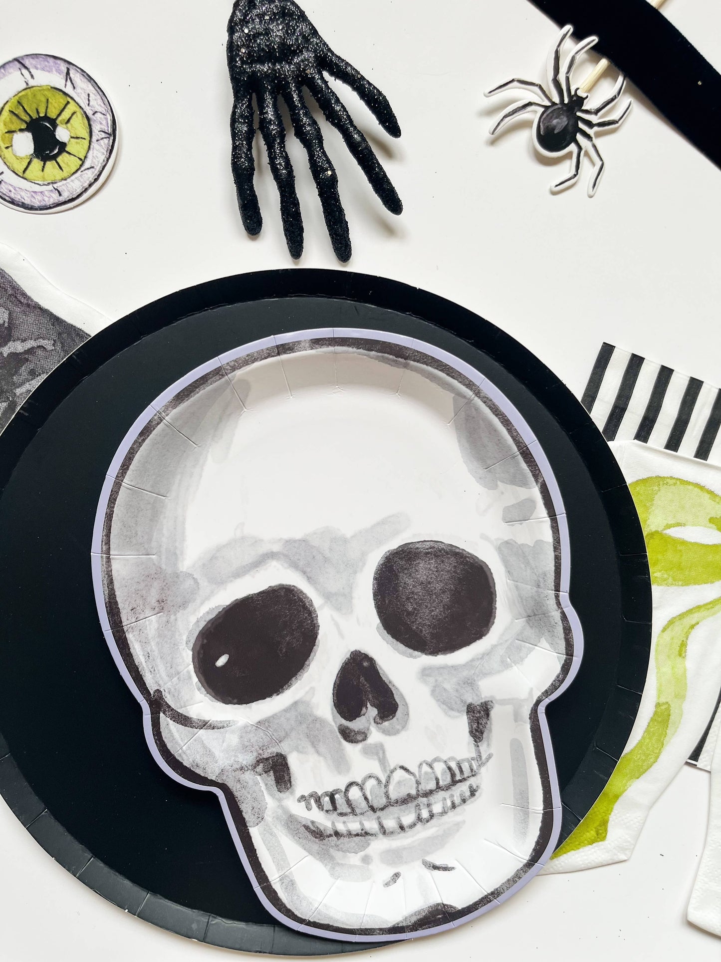 Skeleton Halloween Plate