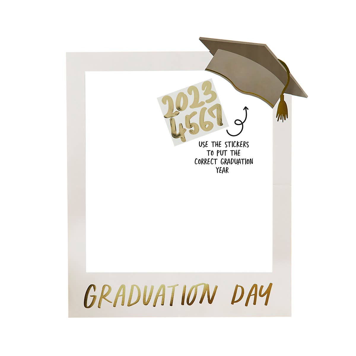 Graduation Photo Frame & Year Sticker Sheet