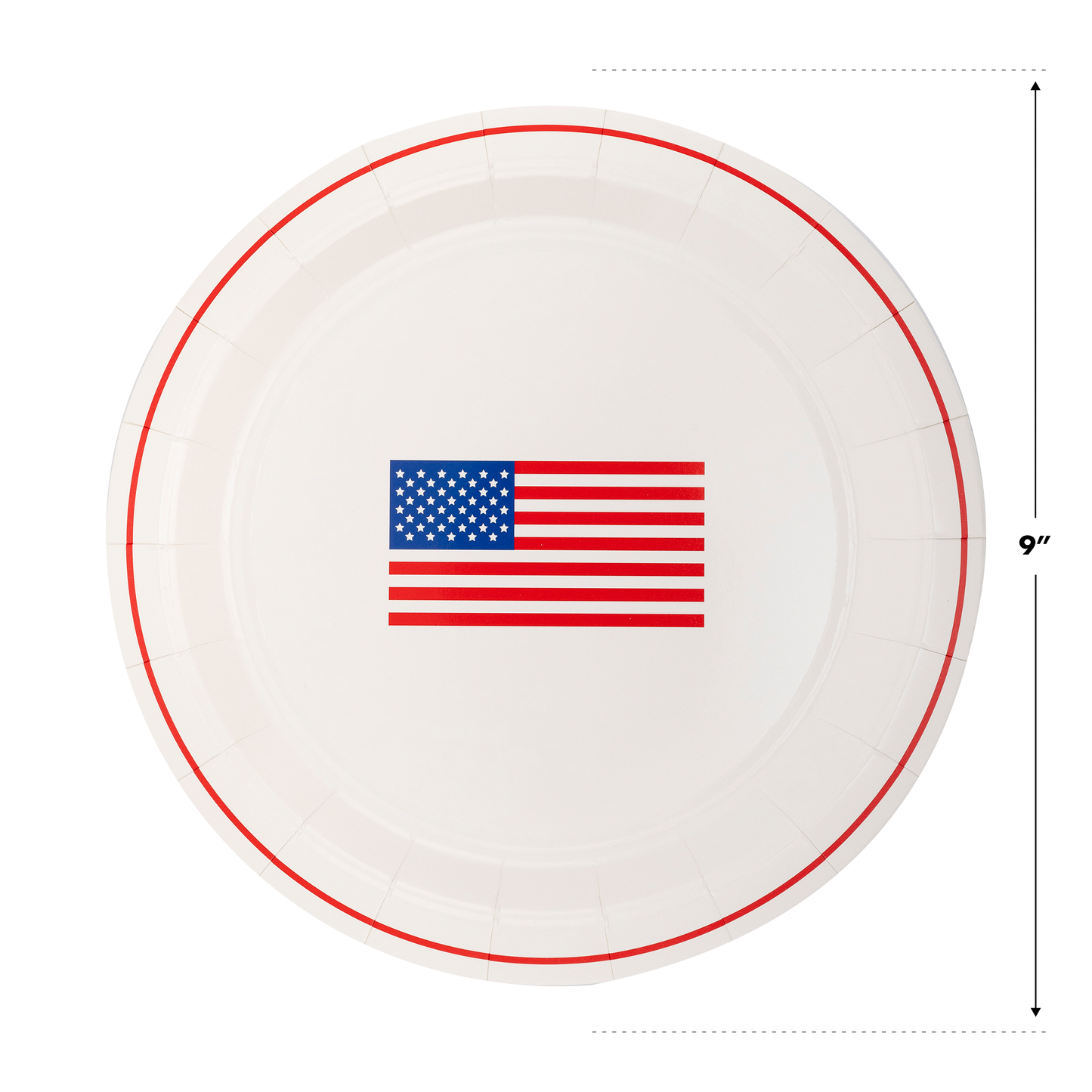 SSP1040 - Round Flag Paper Plate