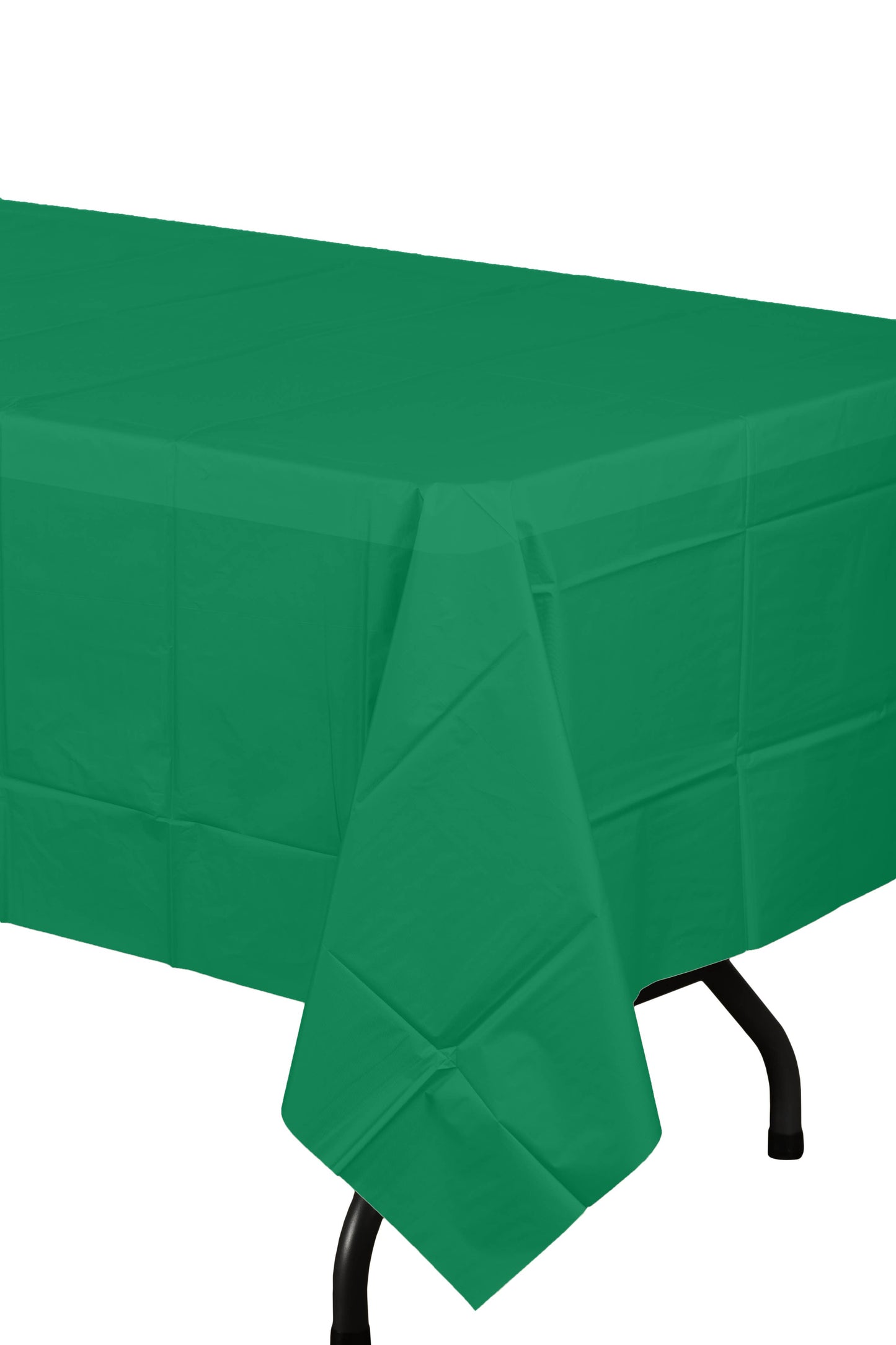 Emerald Green Plastic Tablecloth |54 in. x 108 in.