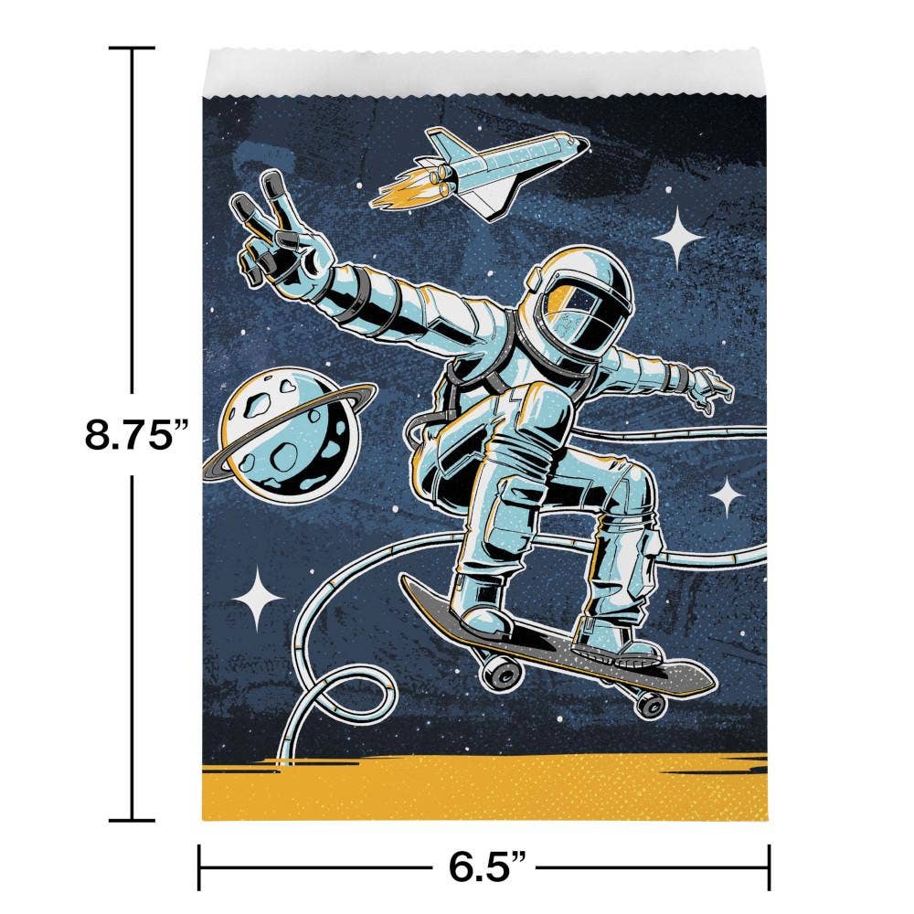 Space Skater Treat Bags, 8/Pkg