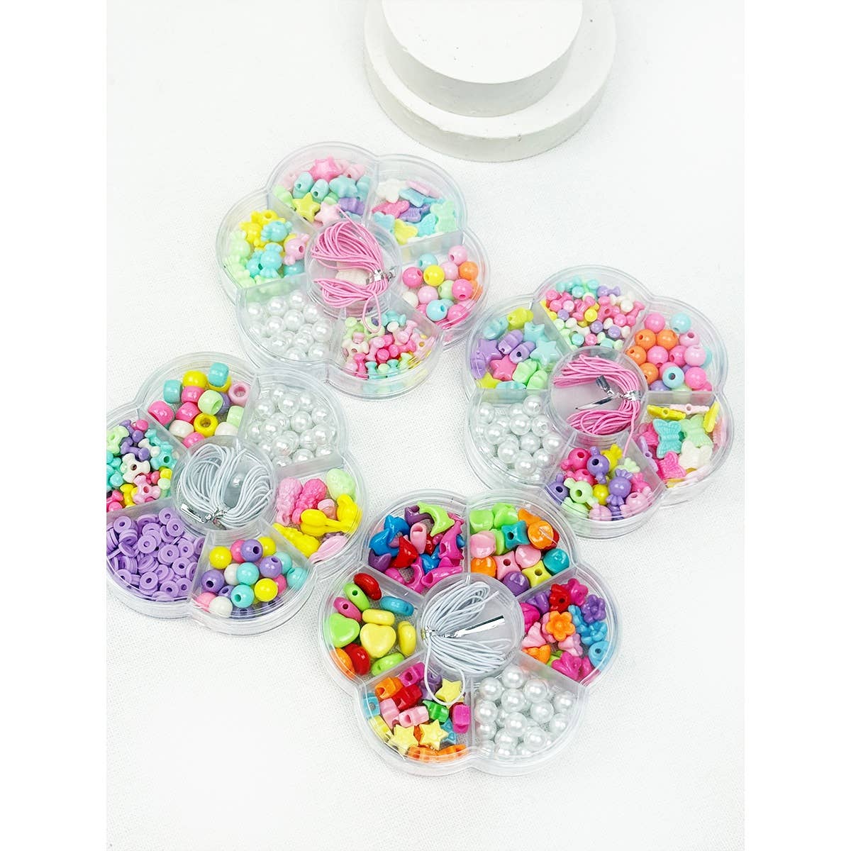 DIY Bracelet Making Pearl Color Mix Beads Set