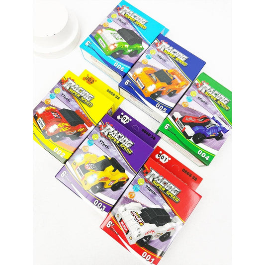 Race Car Building Blocks Set