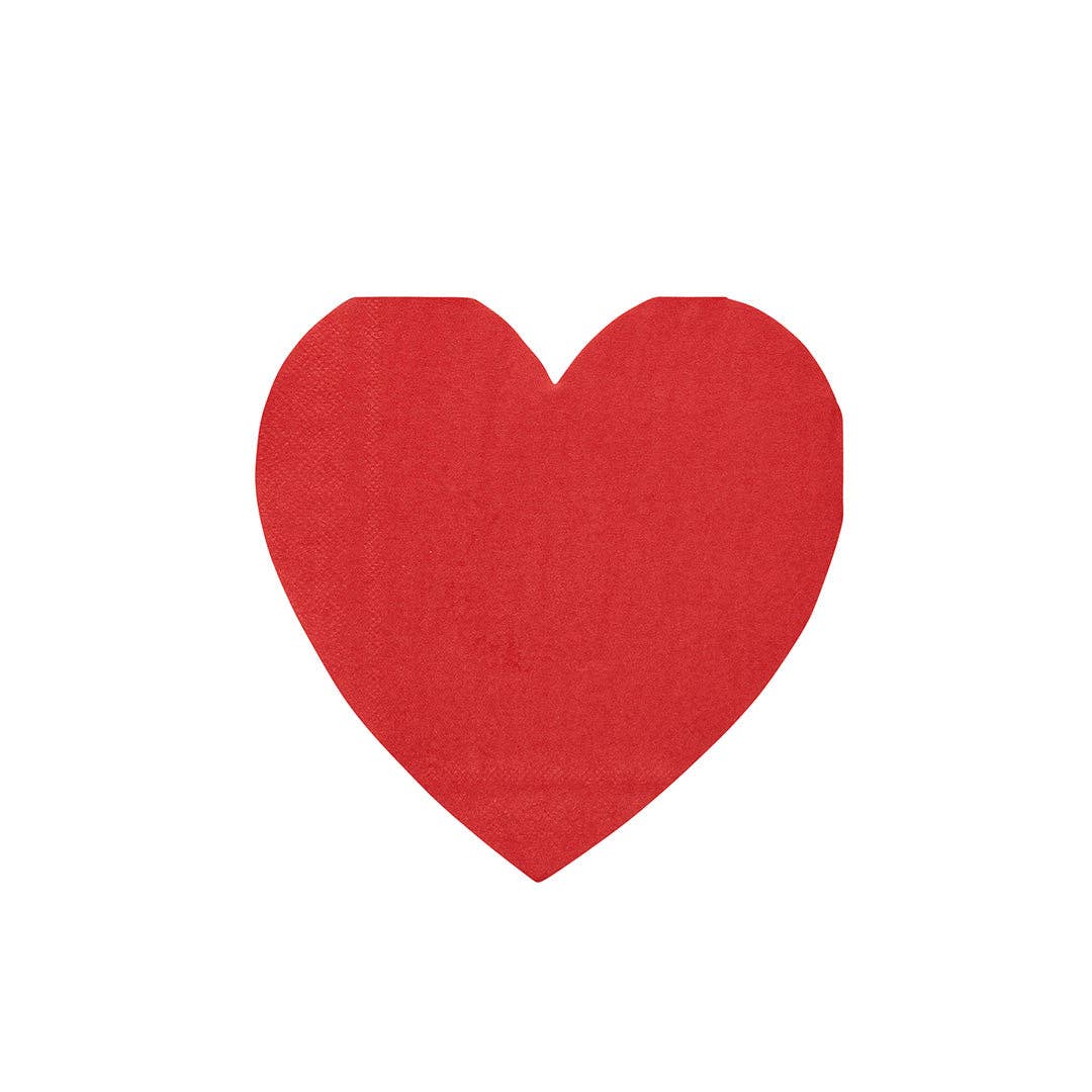 Heart Shaped Paper Napkin 16 Pack
