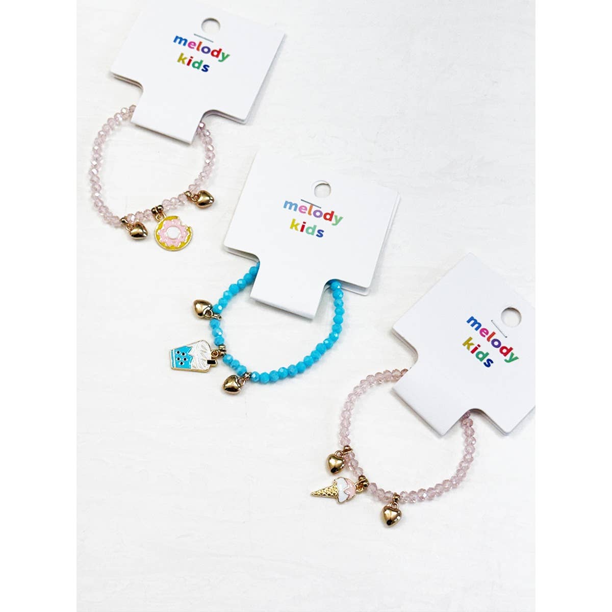 Ice Cream and Donut Kids Stretch Bracelet