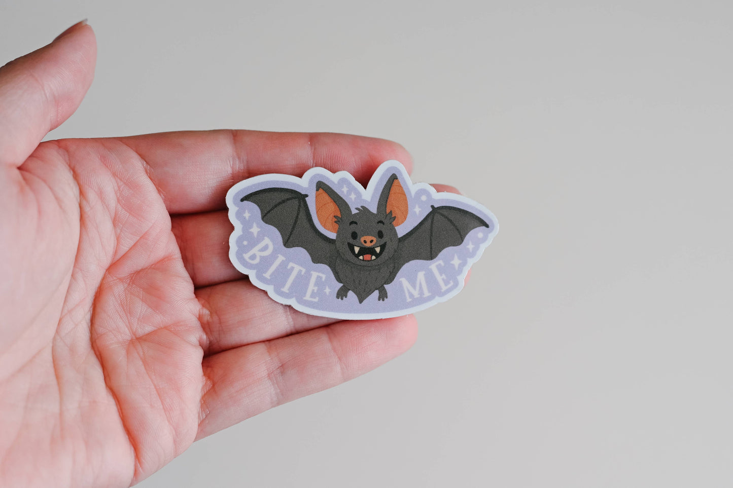 Bite Me Bat Vampire Sticker