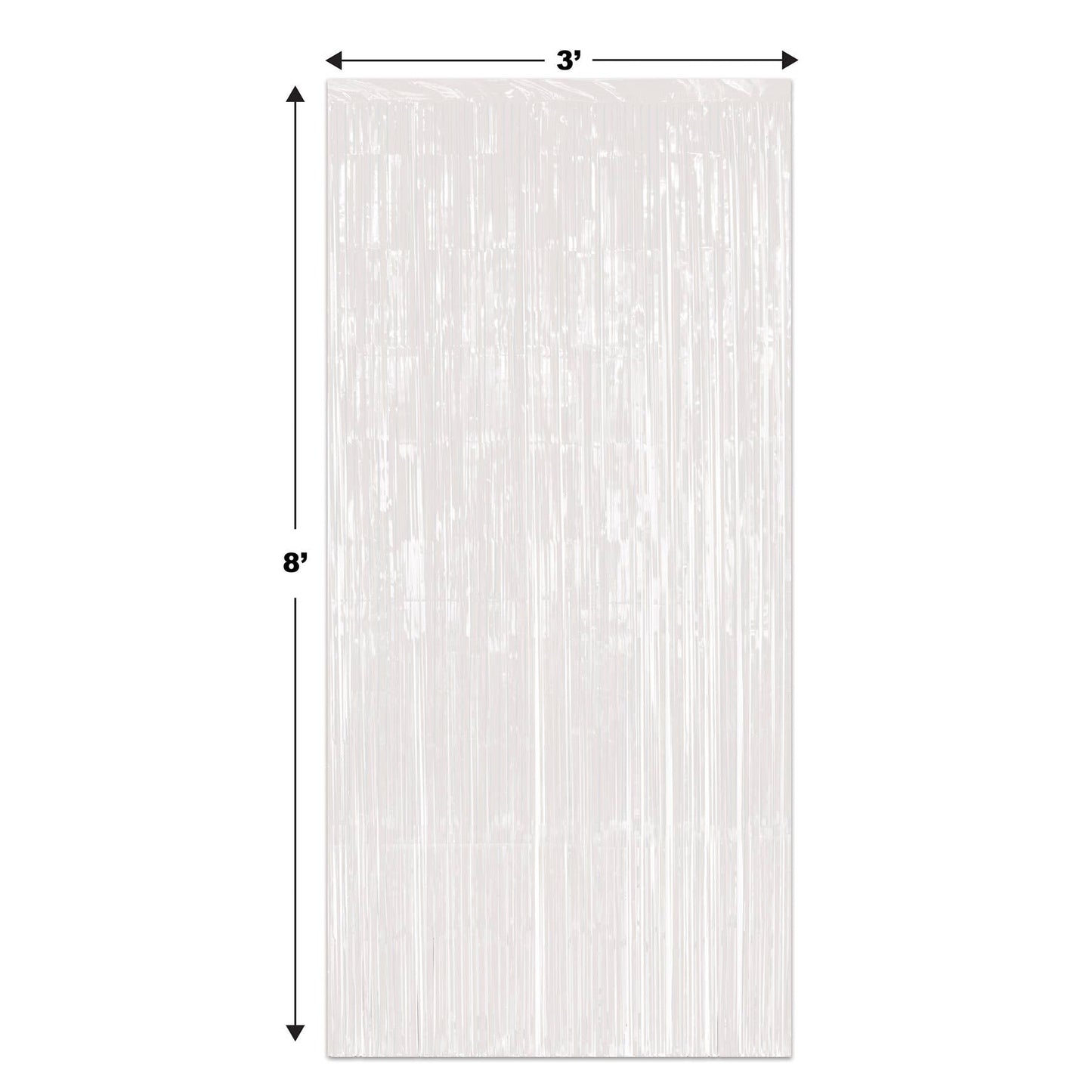 1-Ply Gleam 'N White Curtain, 8' x 3'