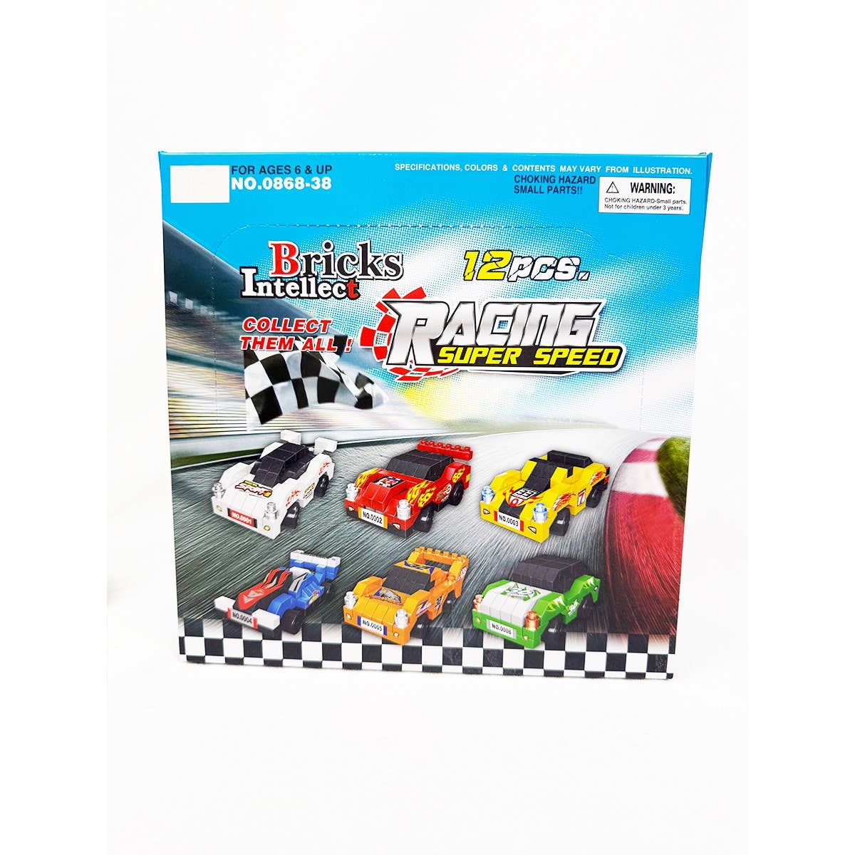 Race Car Building Blocks Set