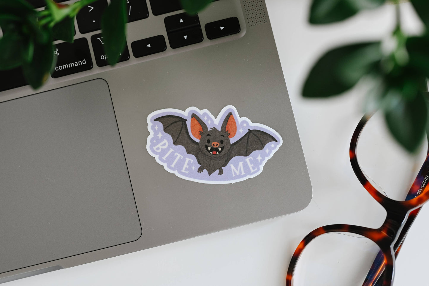 Bite Me Bat Vampire Sticker