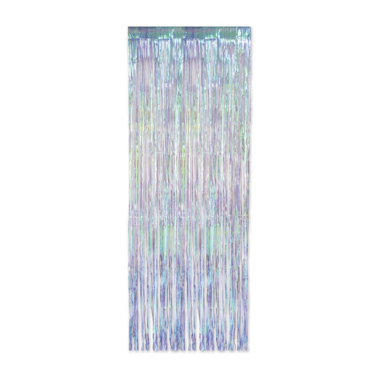 1-Ply Iridescent Fringe Curtain,8' x 3'