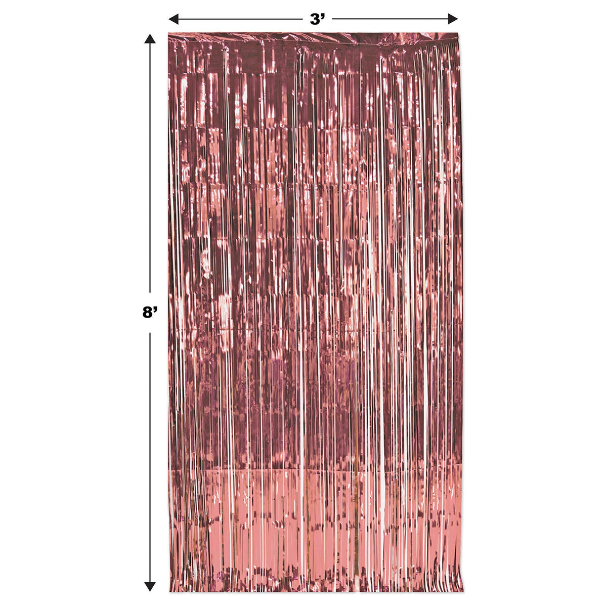 1-Ply Gleam 'N Curtain Rosegold, 8' x 3'