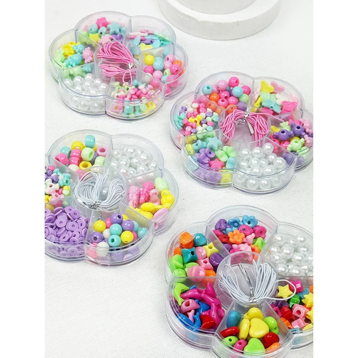 DIY Bracelet Making Pearl Color Mix Beads Set