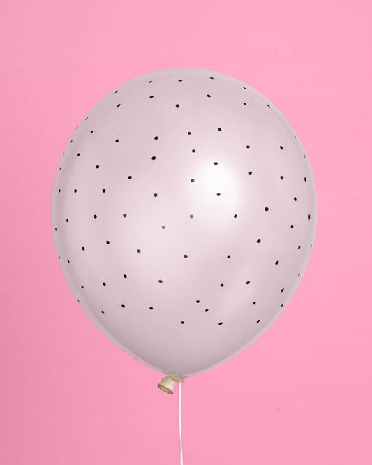 Black and White Polka Dot Balloons