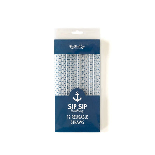 PLSS152 - Nautical Reusable Straws