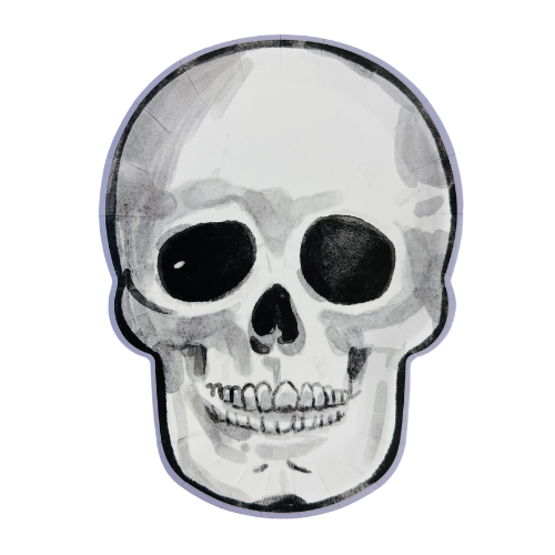 Skeleton Halloween Plate