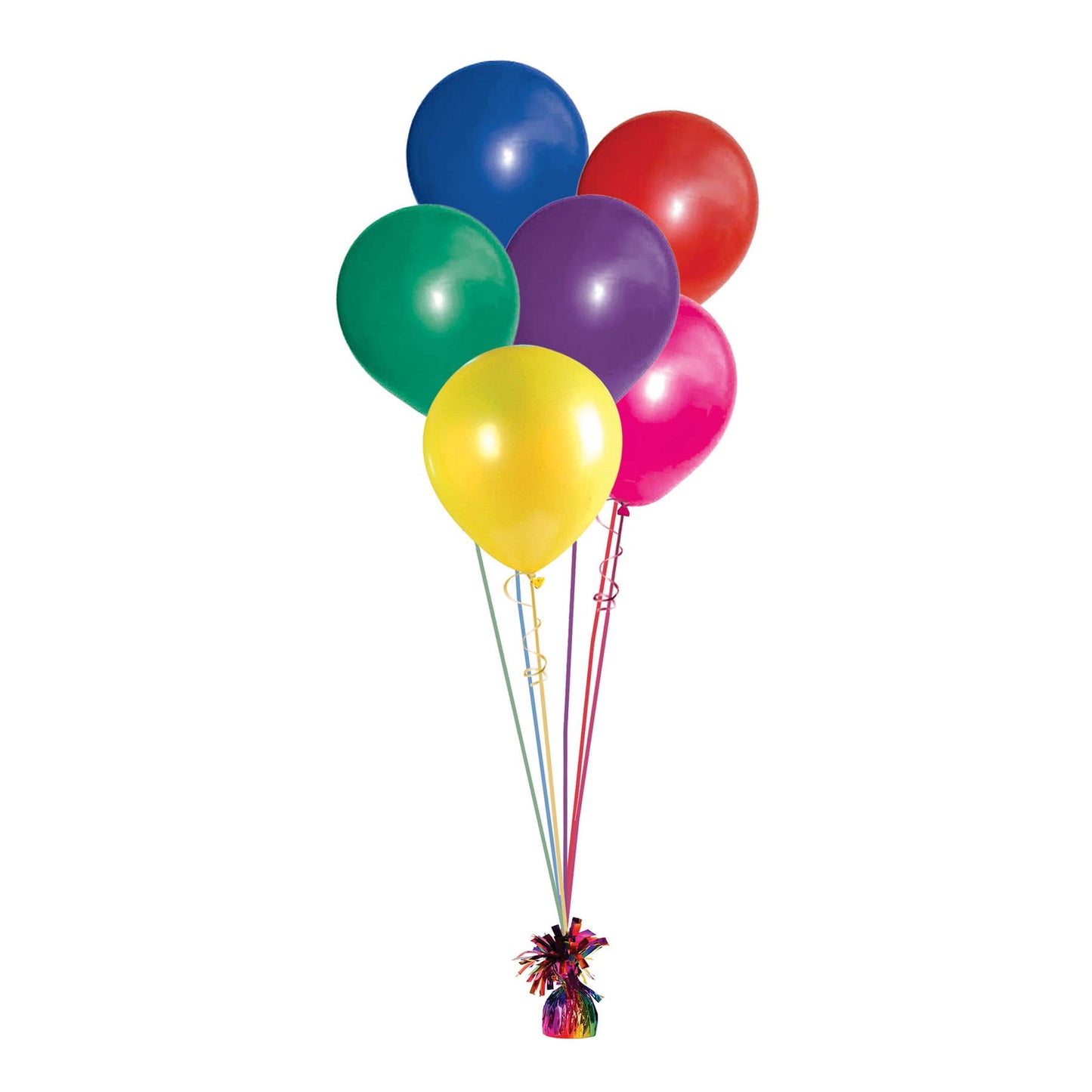 Balloon Weight, Rainbow Metallic, 6 oz