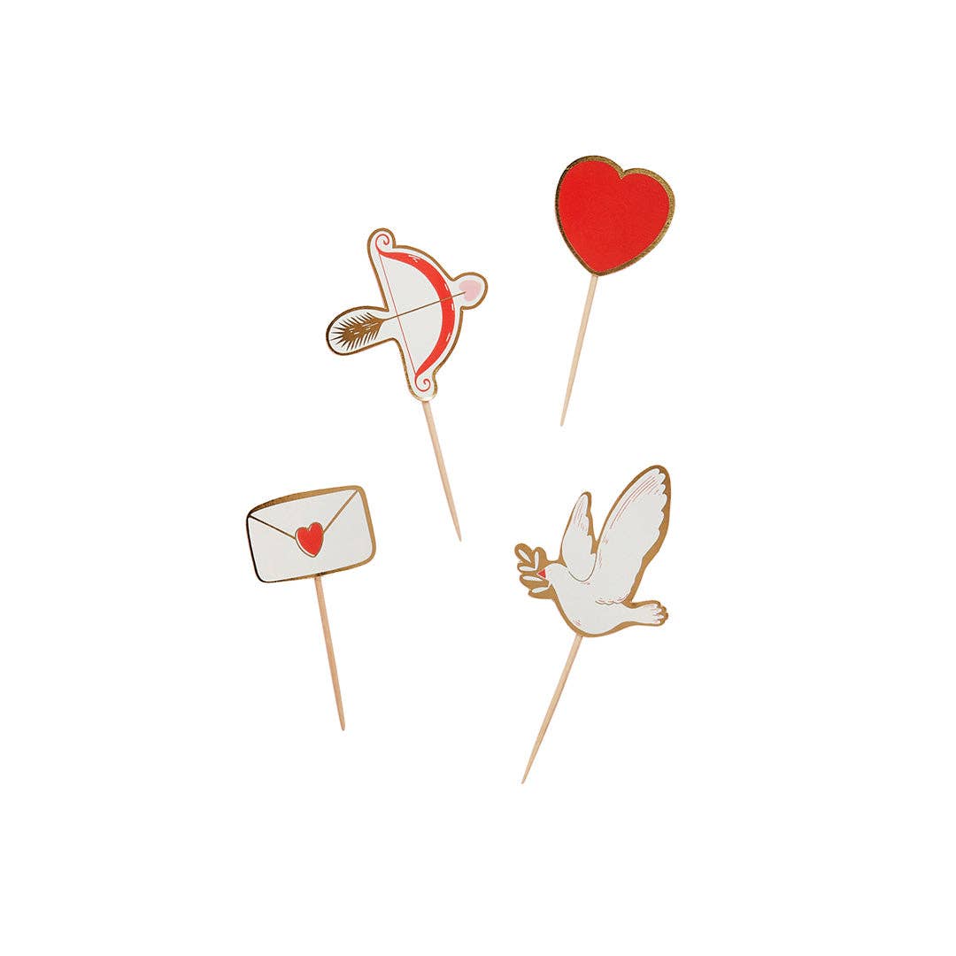 Valentine Food Picks 12 Pack