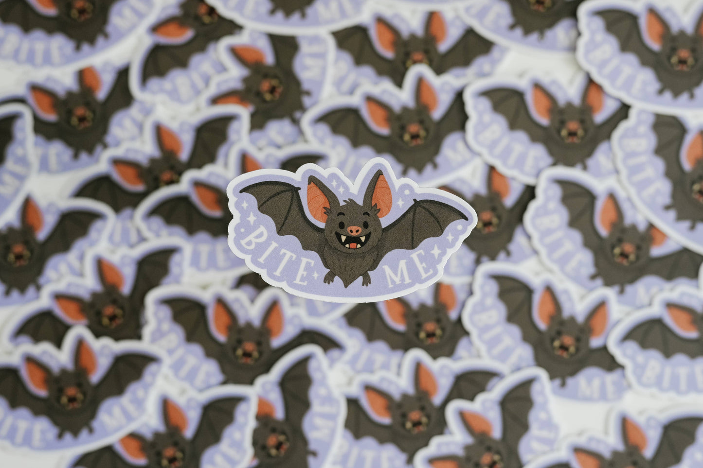 Bite Me Bat Vampire Sticker