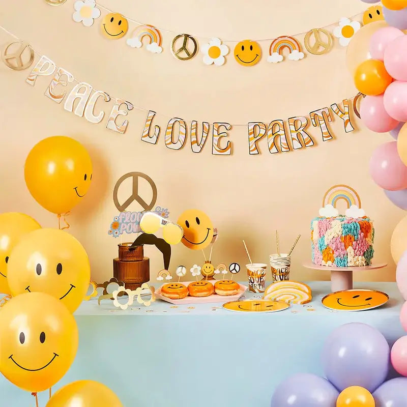 Peace Love Party' Banner 2M