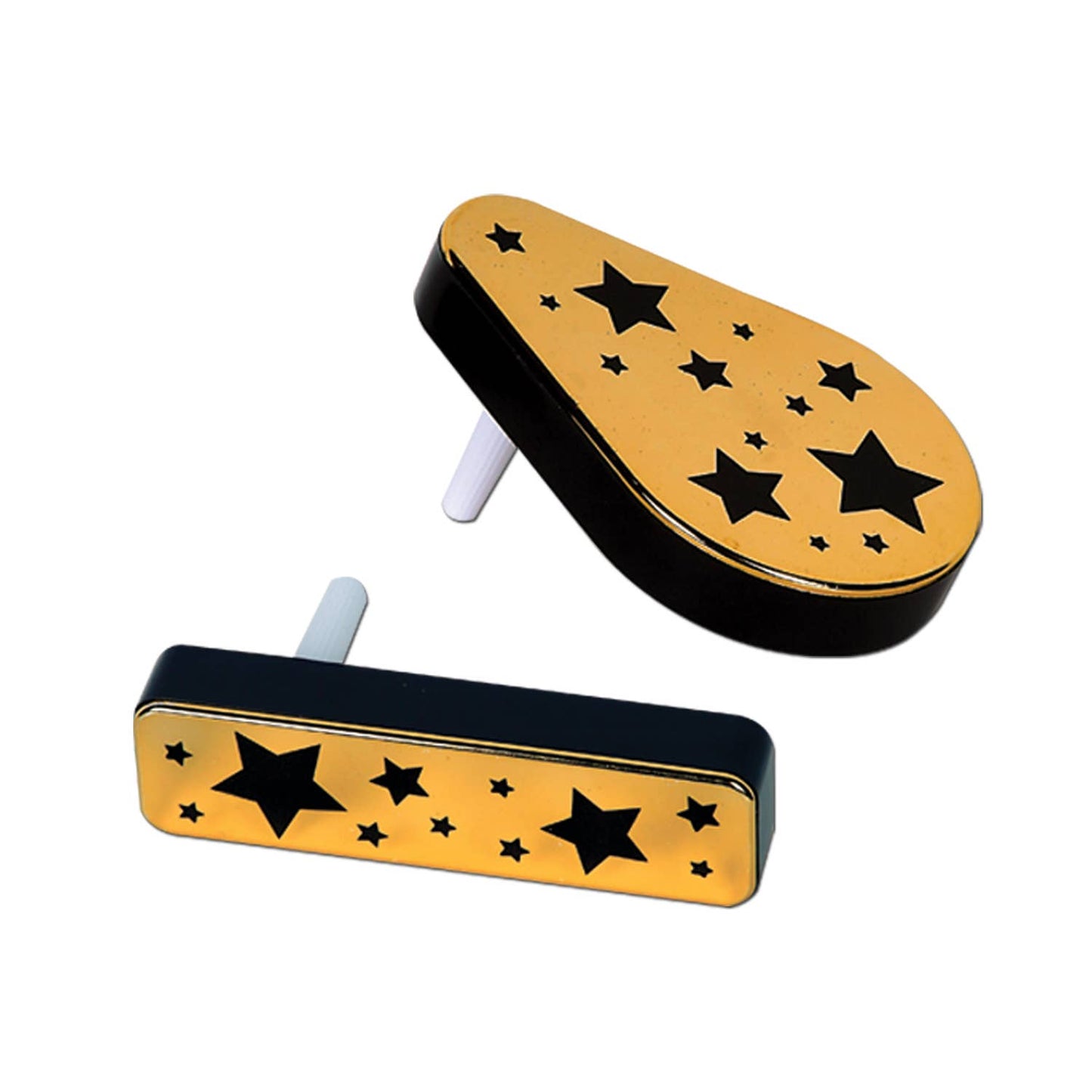 Plastic Metallic Black and Gold Noisemaker