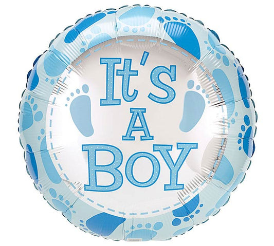 18"PKG ITS A BOY CUTE FEET