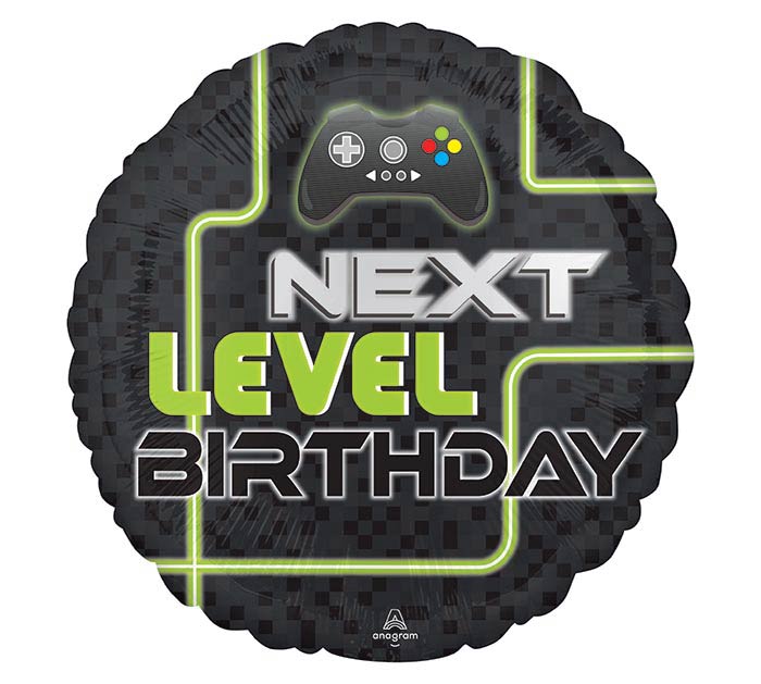 17" PKG NEXT LEVEL BIRTHDAY GAMING