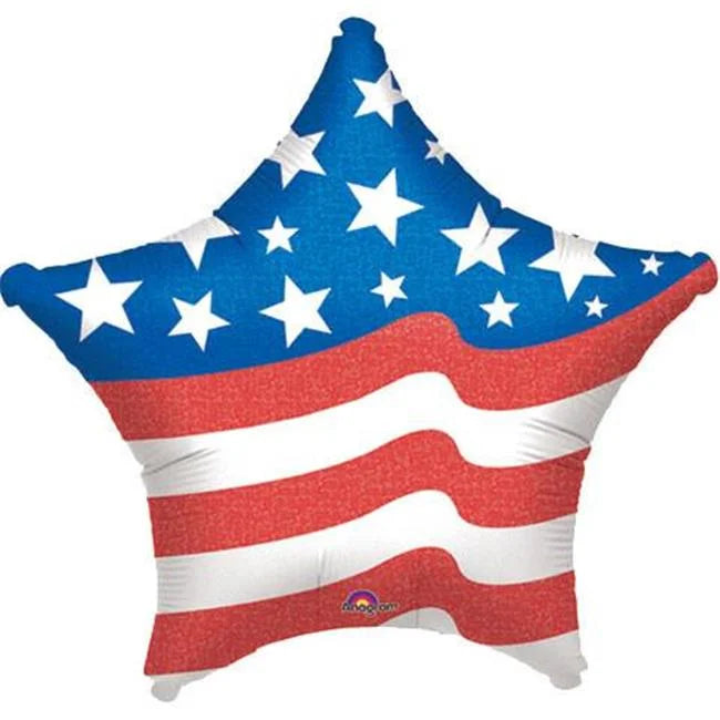 19" PATRIOTIC STAR SHAPE