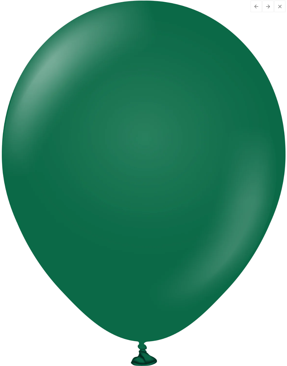 12" KALISAN STD DARK GREEN LATEX NO HELIUM
